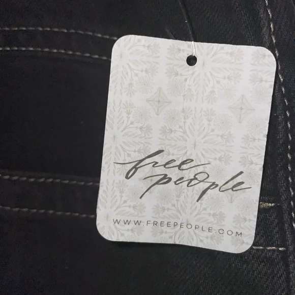 FREE PEOPLE WE THE FREE palmer cuffed jeans in chalkboard NWT 29 - Picture 9 of 17